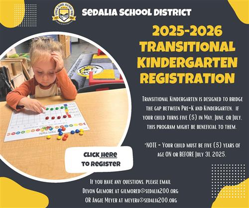 Transitional Kindergarten registration information